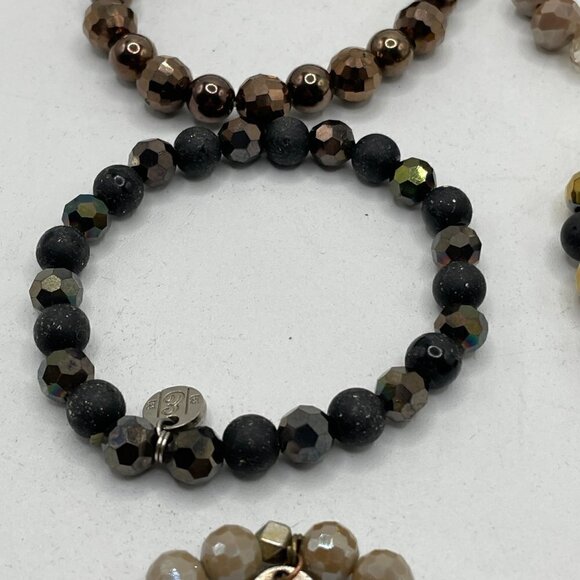 Erimish Beaded Stretch Bracelets Set of Nine OS One Size - Picture 9 of 10